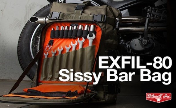 New Biltwell EXFIL-80 Sissy Bar Bag