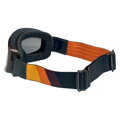 BILTWELL Tri-Stripe Overland Goggle 2.0, Gloss Brown, Gold-Rust-Brown