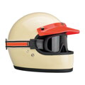 Biltwell, Racer Overland Goggle 2.0, Cream, Orange