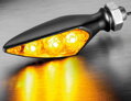 Kellermann, Rhombus S Dark Turn Signal FL/RR, Tinted Lens, Black