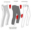 John Doe Rifle John_Doe  Original Jeans světle modrá s Kevlarem Velikost: 30/32