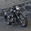BILTWELL Solo Seat - Black Tuck n' Roll