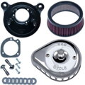 S&S, Mini Teardrop Stealth Kit Vzduchový filtr , Stock Bore Throttle Body, Chrom