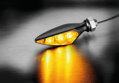 Kellermann, Rhombus S Dark Turn Signal FR/RL, Tinted Lens, Black
