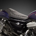 BILTWELL Banana Seat - Black Tuck n' Roll / 86-03 Sportster