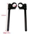 Universální řídítka Black 22mm Clip Ons