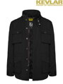Bunda John Doe Mens Fieldjacket Black with Kevlar ®