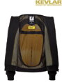John Doe Mens Hoodie Black with Kevlar ®