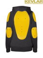John Doe Womens Hoodie Black with Kevlar ®