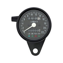 MCS LED MINI Speedometer 2:1 KMH / BLACK