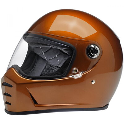 BILTWELL Helma Lane Splitter Full Face Helmet, DOT/ECE, Gloss Copper Velikost: S