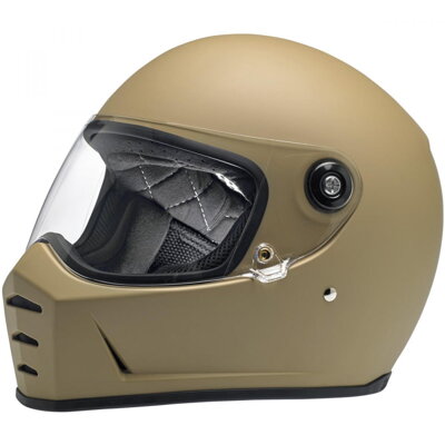 BILTWELL Helma Lane Splitter Full Face Helmet, DOT/ECE, Flat Coyote Tan Velikost: S