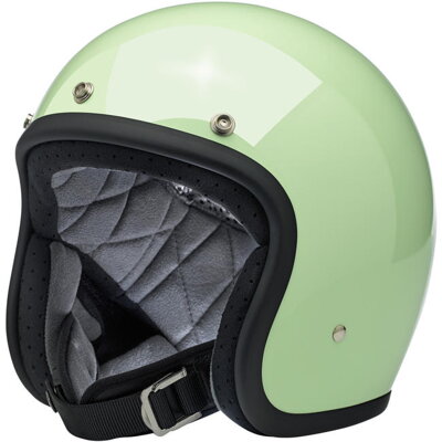 BILTWELL Bonanza Helmet, Open Face, DOT, Gloss Mint Velikost: S