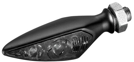 Kellermann, Rhombus S Dark Turn Signal FL/RR, Tinted Lens, Black