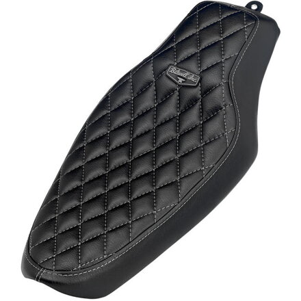 BILTWELL Banana Seat - Black Diamond / 86-03 Sportster