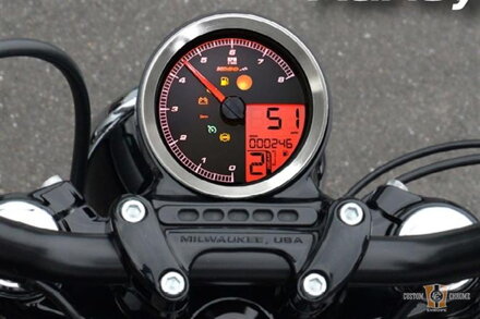 KOSO HD-01 Speedo/Tacho, Chrome