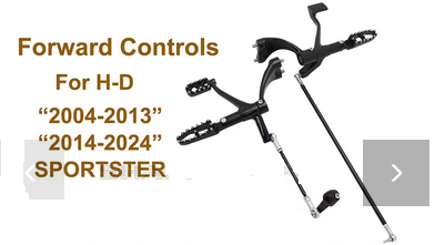 Přepákování XLMotorcycle Forward Controls Complete Kit Footpegs Shifter Levers Linkages For Harley Sportster XL883 Custom XL1200 Forty Eight