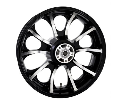 Frézovaná kola Coastal Moto LARGO 3D Black zadní / Z89995BL