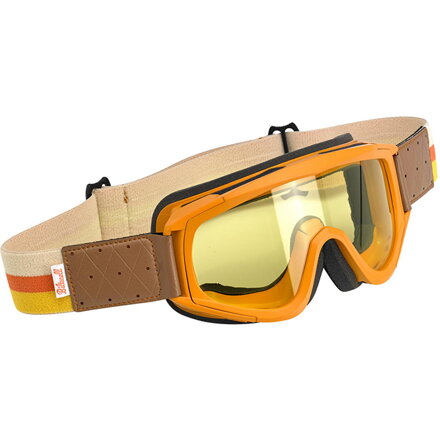 Biltwell / Brýle / Overland / Yellow plexi / Orange / Brown