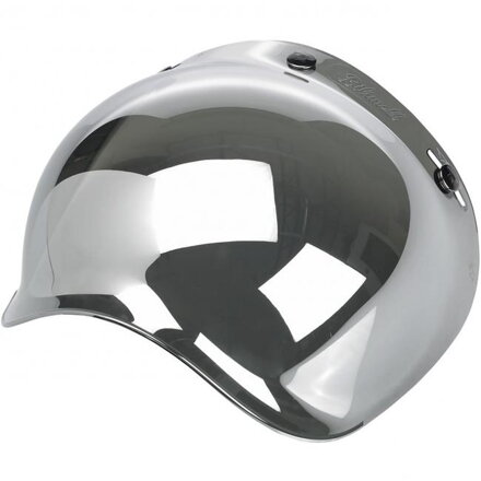 Bubble Plexi Biltwell Chrome Mirror Anti-Fog