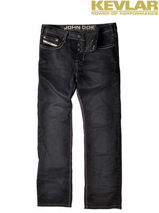 Rifle John Doe Denim Black Jeans with Kevlar ®