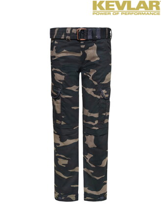 Kalhoty John Doe Slim Cargo Camou with Kevlar ®