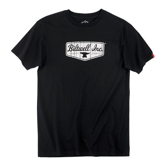 BILTWELL SHIELD T-SHIRT BLACK Velikost: M