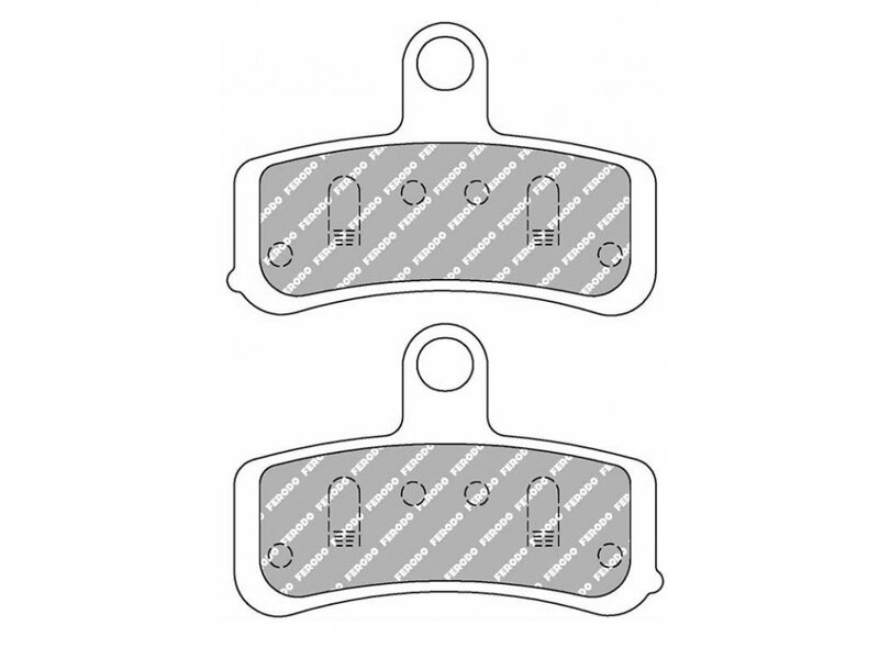Brzdové destičky FERODO pro Softail/Dyna 08-14 front/přední