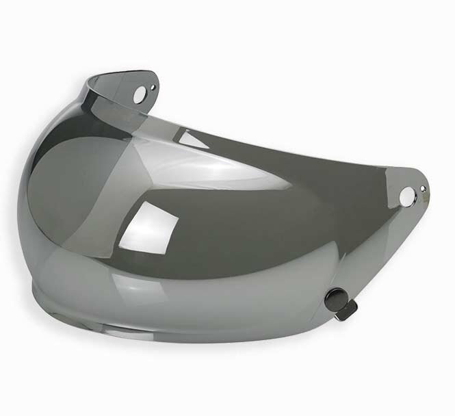 Bubble Plexi Biltwell Gringo S  Chrome Mirror Anti-Fog