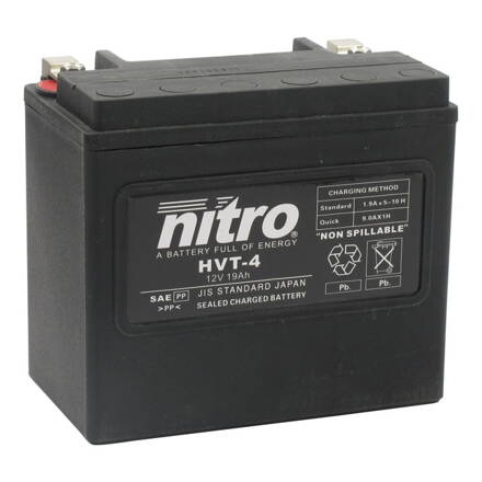 Nitro, AGM HVT battery, 19Ah 12V