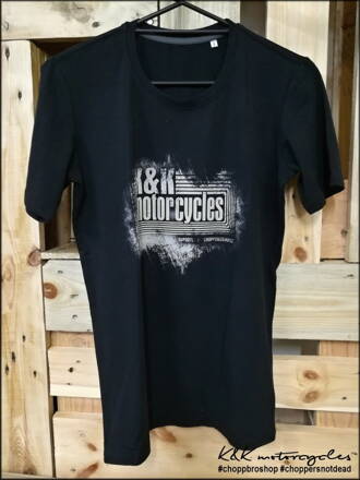 Chopp Brothers Shop Triko K&K motorcycles BLACK Velikost: S