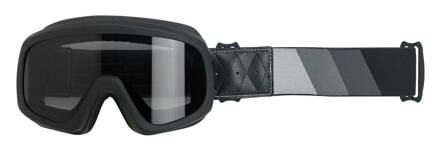 Biltwell, Tri-Stripe Overland Goggle 2.0, Satin Black, Silver-Grey-Black