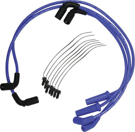 Accel Set zapalovací kabely ke svíčkám 8mm S / S spirálové jádro, modrá