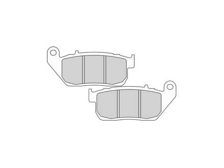 Brzdové destičky FERODO pro Sportster XL 04-13 front/přední