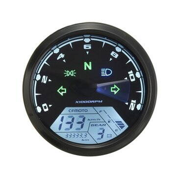 Universal 12000RMP LCD Digital Speedometer 260003