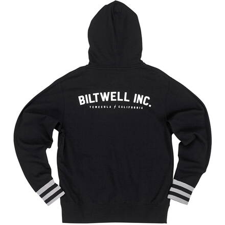 Biltwell  Zip Mikina Basic Black 