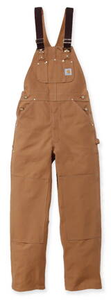 Pracovní laclové kalhoty Duck Bib Overall Brown / Carhartt