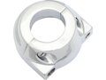 Custom Throttle Clamp Tapered Style Chrome 1" Dual Cable