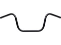10 Ape Hanger Handlebar for Internal Wiring Non-Dimpled 3-Hole Black Powder Coated 1" Throttle Cables