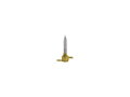 3/8" NPT Fuel Valve Straight Outlet Brass Polished