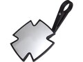 Iron Cross Bar End Mirror 115 mm stem Black, Anodized