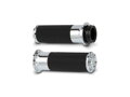 Beveled Fusion Grips Chrome 1" Throttle By Wire