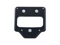 Mid-Mount License Plate Base Plate Adapter Black Satin