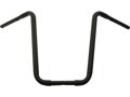 19 Standard Ape Hanger Handlebar Non-Dimpled 3-Hole Black Powder Coated 1 1/4" Throttle By Wire Throttle Cables