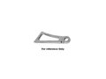 Axle Mount Side Mount License Plate Bracket For 1" Axles Aluminium Polished