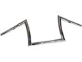 10 Bad Ape Hanger Handlebar Non-Dimpled 3-Hole Chrome 1 1/4" Throttle By Wire Throttle Cables