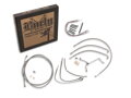 13" Bagger Bar Cable Kit Stainless Steel Clear Coated Non-ABS Cruise Control