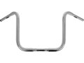 12 Gorilla Apehanger Handlebar 1" clamp diameter Non-Dimpled 3-Hole Chrome 1 1/4" Throttle By Wire Throttle Cables