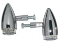 Light and V-Style Grips Set with LED Front and Rear Turn Signals Aluminium Polished 1