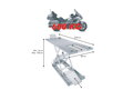 EH 600 Motorcycle Lift Black
